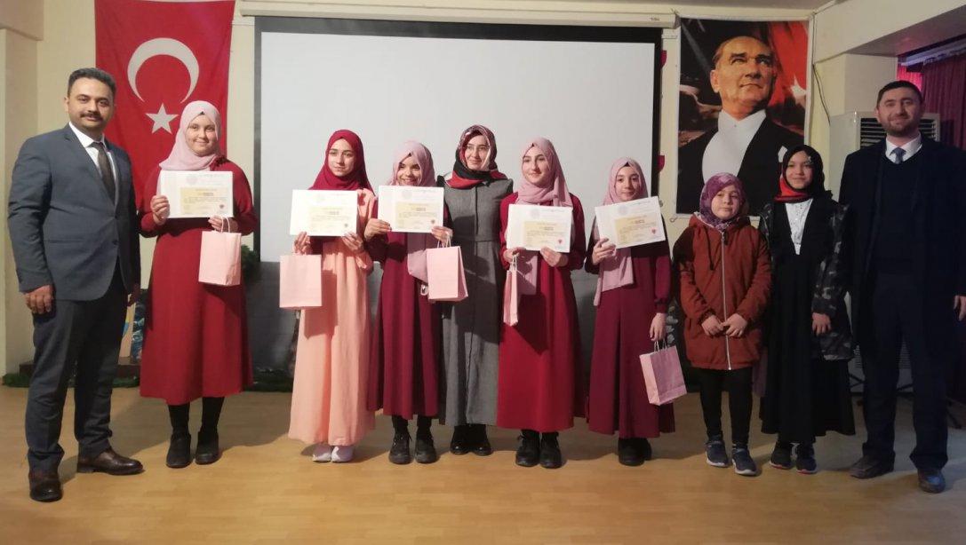 10. Arapça Bilgi ve Etkinlik Yarışması Şarkı Kategorisinde İl Birincisi Orhangazi İmam Hatip Ortaokulu