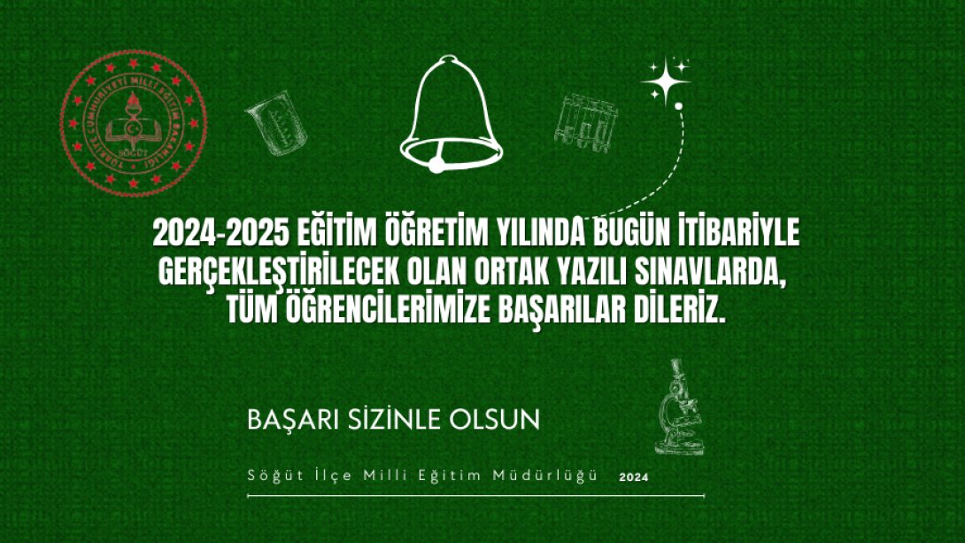 Başarı Sizinle Olsun.